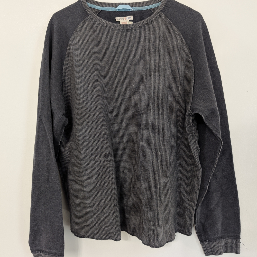 Carbon2Cobalt Gray Houndstooth Sweater